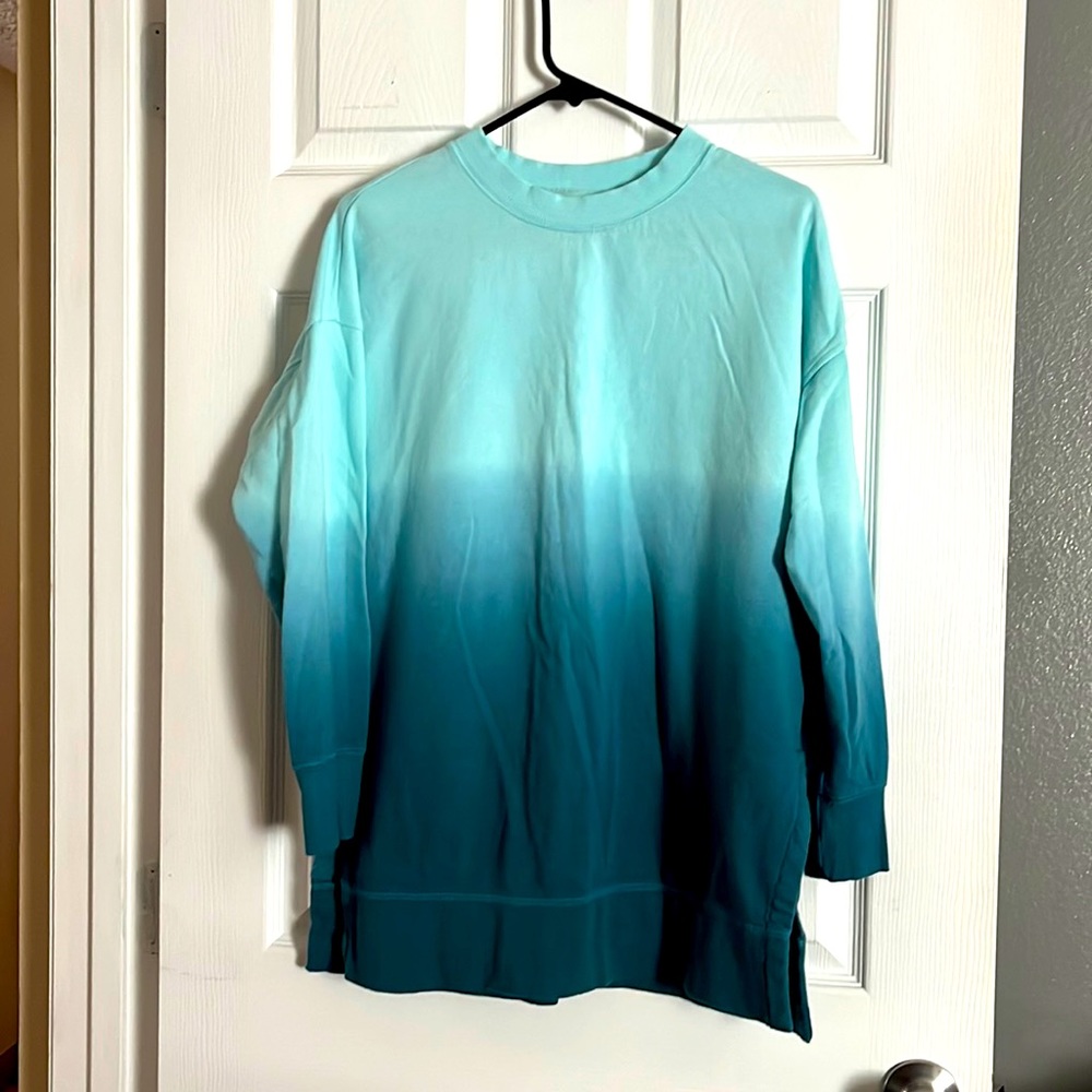 old navy blended blue tunic